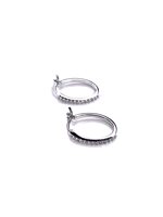 Orecchini Stocco Gioielli Donna in Oro bianco Zircone ORS 112 - ORS 112